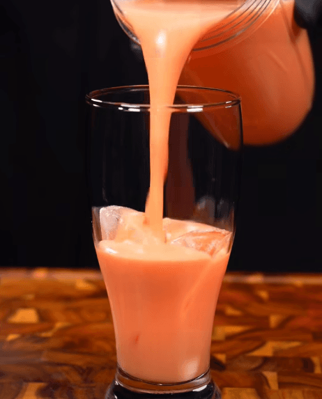 Coconut watermelon juice with honey and water apple